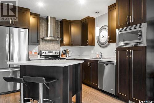 122 Demarco Pointe Lane, Regina, SK - Indoor Photo Showing Kitchen With Stainless Steel Kitchen With Upgraded Kitchen