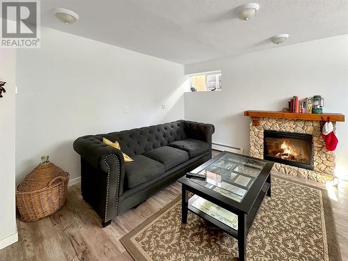 221 Fenchurch Avenue, Princeton, BC - Indoor Photo Showing Living Room With Fireplace