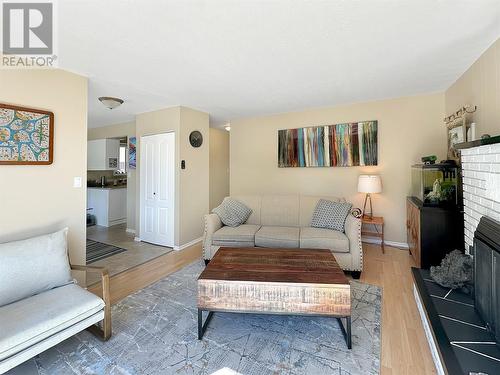 221 Fenchurch Avenue, Princeton, BC - Indoor Photo Showing Living Room With Fireplace