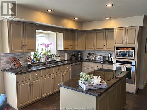 3940 Villa Borghese Drive, Windsor, ON - Indoor Photo Showing Kitchen With Double Sink