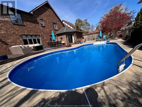 3940 Villa Borghese Drive, Windsor, ON - Outdoor With In Ground Pool With Exterior