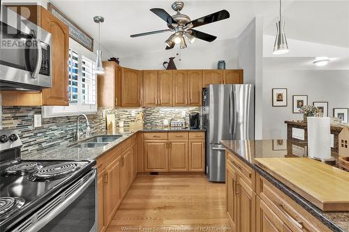 3672 Deerbrook, Windsor, ON - Indoor Photo Showing Kitchen With Double Sink With Upgraded Kitchen