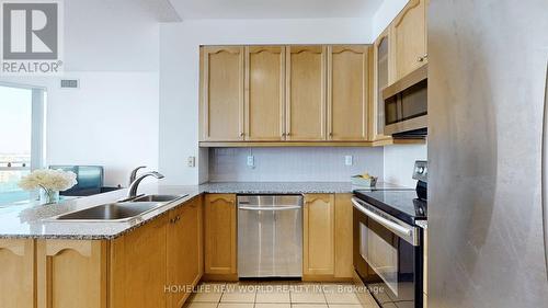 1305 - 60 Byng Avenue, Toronto, ON - Indoor Photo Showing Kitchen With Double Sink