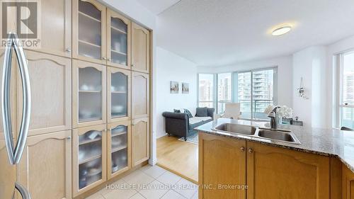 1305 - 60 Byng Avenue, Toronto (Willowdale East), ON - Indoor Photo Showing Kitchen With Double Sink