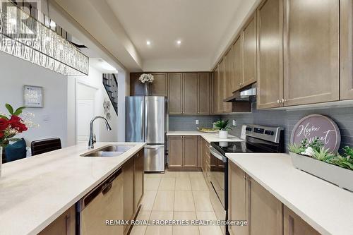 43 Workmens Circle, Ajax, ON - Indoor Photo Showing Kitchen With Double Sink With Upgraded Kitchen