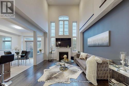 43 Workmens Circle, Ajax, ON - Indoor Photo Showing Living Room With Fireplace