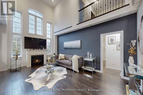 43 Workmens Circle, Ajax, ON - Indoor Photo Showing Living Room With Fireplace