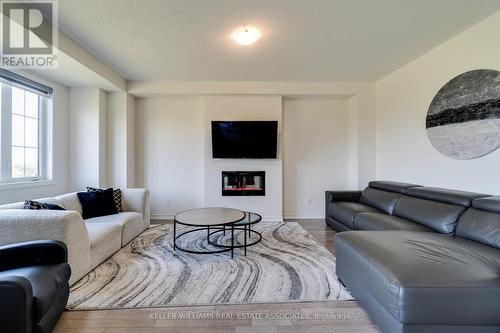 43 Rainbrook Close, Brampton, ON - Indoor Photo Showing Living Room With Fireplace