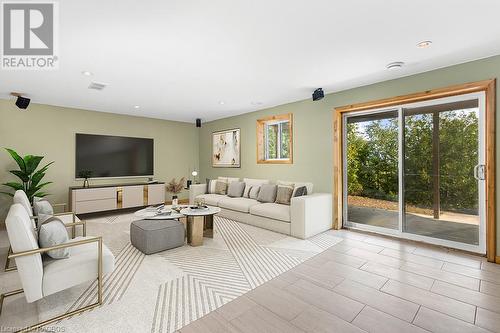 *Virtually staged - 106 Carter Road, North Bruce Peninsula, ON - Indoor Photo Showing Living Room