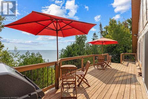 106 Carter Road, North Bruce Peninsula, ON - Outdoor With Body Of Water With Deck Patio Veranda With Exterior