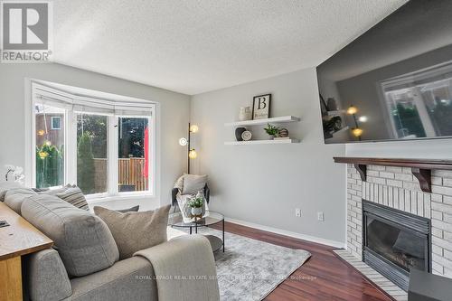 33 Zachary Drive, Brampton (Snelgrove), ON - Indoor Photo Showing Living Room With Fireplace