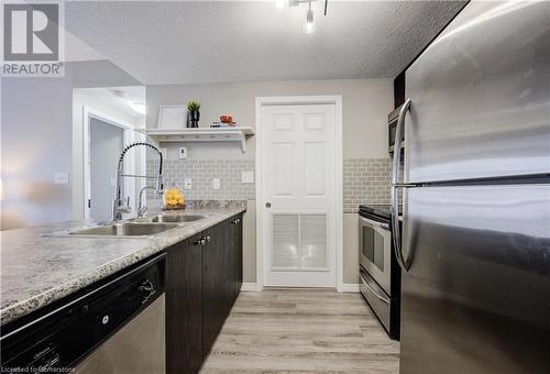 242 Rachel Crescent Unit# D, Kitchener, ON - Indoor Photo Showing Kitchen With Double Sink