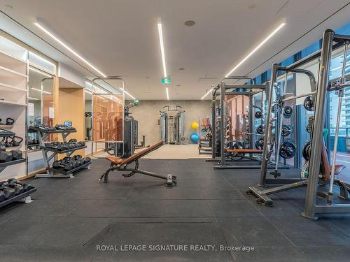 2815-19 Western Battery Rd, Toronto, ON - Indoor Photo Showing Gym Room