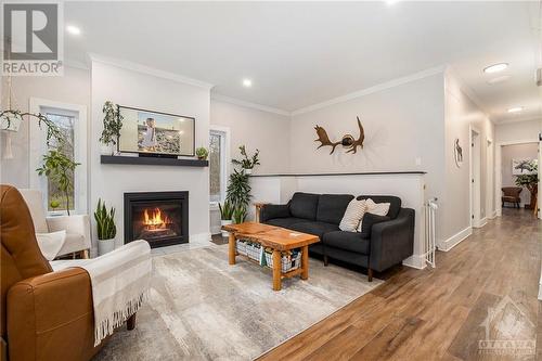 734 Powers Road, Perth, ON - Indoor Photo Showing Living Room With Fireplace