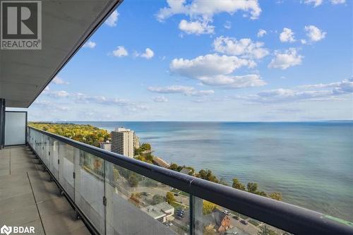 Balcony featuring a water view - 370 Martha Street Unit# 2104, Burlington, ON - Outdoor With Body Of Water With Balcony With View