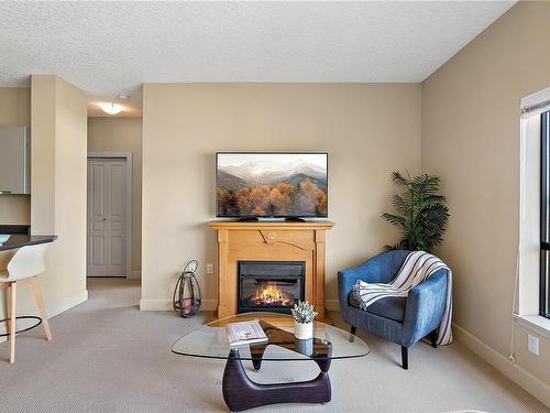 419-870 Short St, Saanich, BC - Indoor With Fireplace