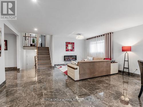 6 Cherry Hills Road, Vaughan, ON - Indoor Photo Showing Living Room With Fireplace