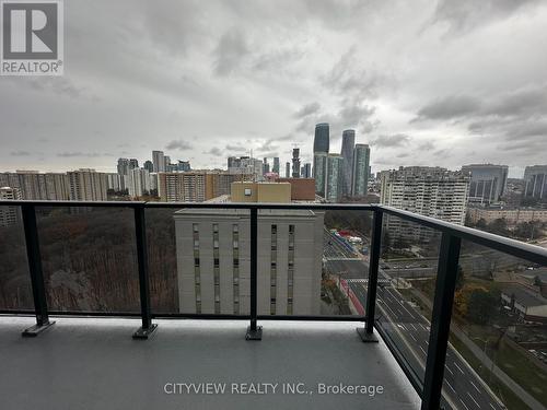 1803 - 202 Burnhamthorpe Road E, Mississauga, ON - Outdoor With Balcony With View