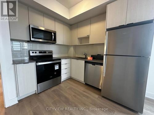 1803 - 202 Burnhamthorpe Road E, Mississauga, ON - Indoor Photo Showing Kitchen With Stainless Steel Kitchen