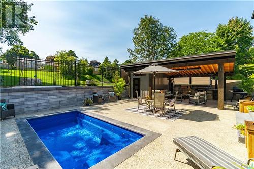 304 Kathleen Street, Guelph, ON - Outdoor With In Ground Pool With Deck Patio Veranda With Backyard