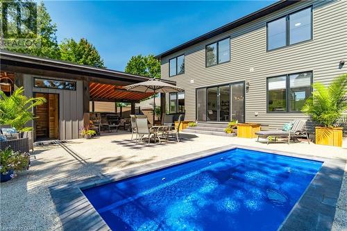 304 Kathleen Street, Guelph, ON - Outdoor With In Ground Pool With Deck Patio Veranda