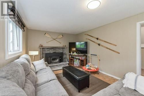 95 Crozier Street, Grand Valley, ON - Indoor Photo Showing Living Room With Fireplace