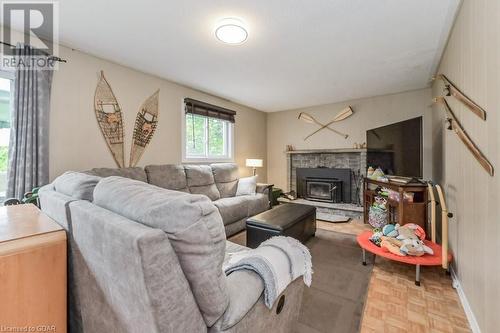 95 Crozier Street, Grand Valley, ON - Indoor Photo Showing Living Room With Fireplace