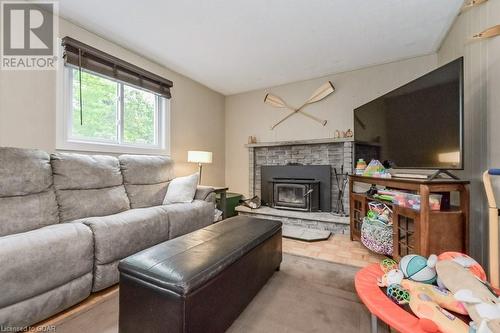 95 Crozier Street, Grand Valley, ON - Indoor Photo Showing Living Room With Fireplace