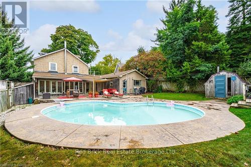 53 Victoria Street, Centre Wellington (Elora/Salem), ON - Outdoor With In Ground Pool With Backyard