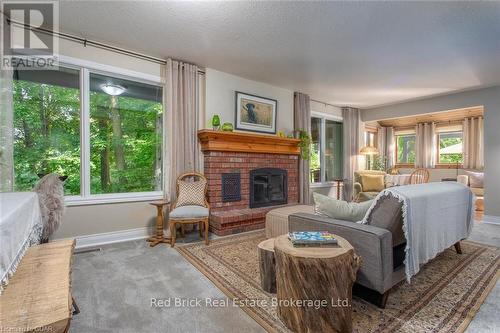 68 Mcnab Street E, Centre Wellington (Elora/Salem), ON - Indoor Photo Showing Living Room With Fireplace