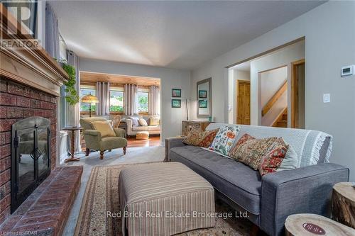 68 Mcnab Street E, Centre Wellington (Elora/Salem), ON - Indoor Photo Showing Living Room With Fireplace