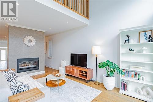 734 Brian Good Avenue, Ottawa, ON - Indoor Photo Showing Living Room With Fireplace