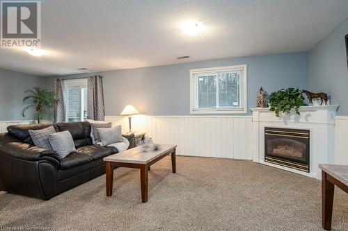 8 Dawn Ridge Drive, Kitchener, ON - Indoor Photo Showing Living Room With Fireplace