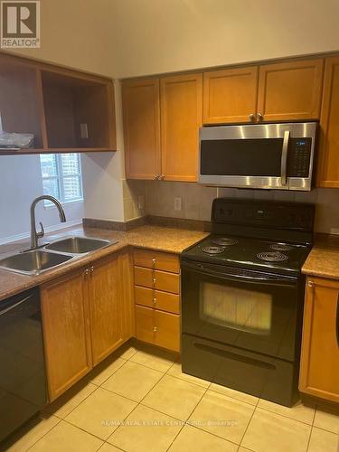 2910 - 4080 Living Arts Drive, Mississauga, ON - Indoor Photo Showing Kitchen With Double Sink