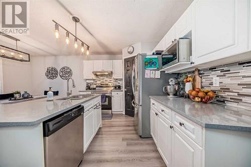 191 Saddleback Road Ne, Calgary, AB - Indoor Photo Showing Kitchen With Stainless Steel Kitchen With Upgraded Kitchen