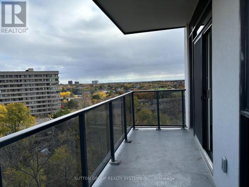 708 - 204 Burnhamthorpe Road E, Mississauga, ON - Outdoor With Balcony With View With Exterior