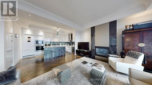 2201 - 88 Davenport Road, Toronto, ON - Indoor Photo Showing Living Room With Fireplace