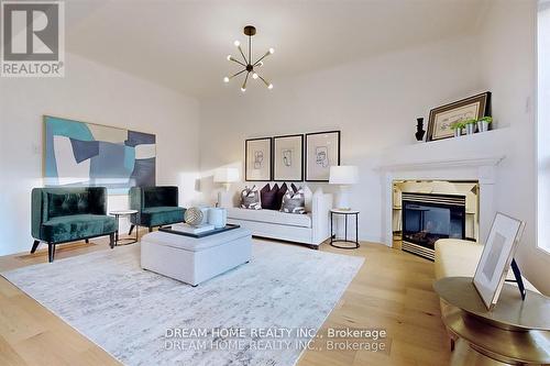 16 Bond Lake Park Street, Richmond Hill, ON - Indoor Photo Showing Living Room With Fireplace