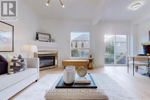 16 Bond Lake Park Street, Richmond Hill, ON - Indoor Photo Showing Living Room With Fireplace