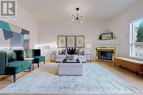 16 Bond Lake Park Street, Richmond Hill, ON - Indoor Photo Showing Living Room With Fireplace