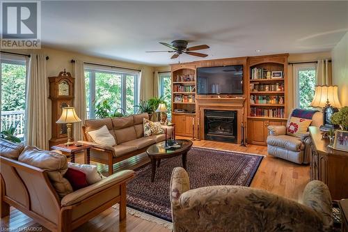 27 Gremik Crescent, Sauble Beach, ON - Indoor Photo Showing Living Room With Fireplace