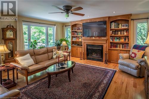 27 Gremik Crescent, Sauble Beach, ON - Indoor Photo Showing Living Room With Fireplace