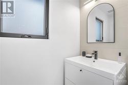 Main floor powder room - 