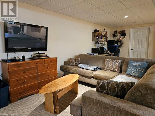 Movie time! - 107 Mary Avenue, Kilsyth, ON - Indoor Photo Showing Living Room