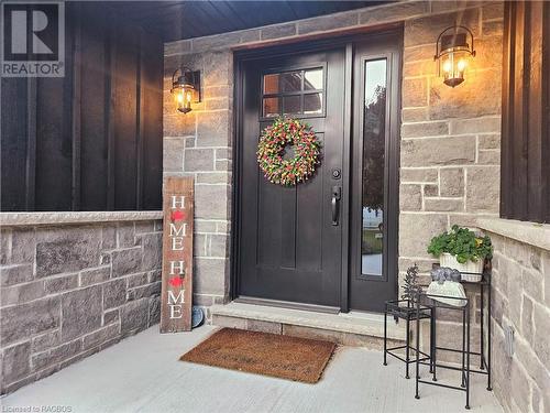 Fabulous front entryway - 107 Mary Avenue, Kilsyth, ON - Outdoor With Exterior