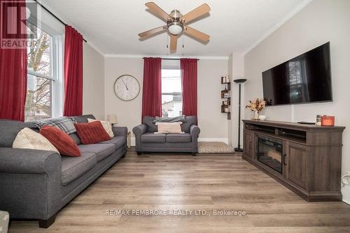 240 Irving Street, Pembroke, ON - Indoor Photo Showing Living Room With Fireplace