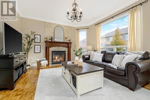 1326 Marshall Crescent, Milton, ON - Indoor Photo Showing Living Room With Fireplace