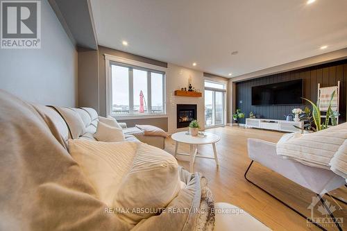 1120 Northgraves Crescent, Ottawa, ON - Indoor Photo Showing Living Room With Fireplace