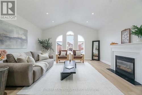 35 Forestgrove Circle, Brampton, ON - Indoor Photo Showing Living Room With Fireplace