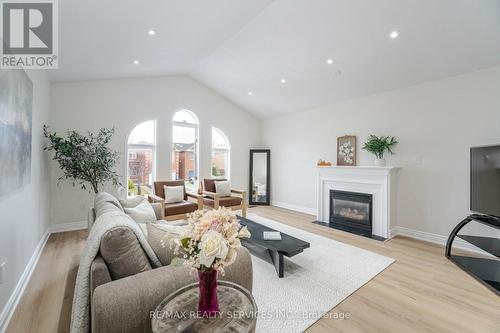 35 Forestgrove Circle, Brampton, ON - Indoor Photo Showing Living Room With Fireplace